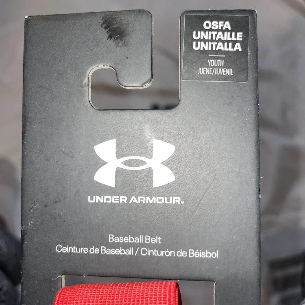 Under Armour Youth Boys Adjustable Baseball Belt Fits Up to 36